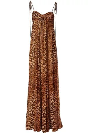 Carolina Herrera Dames Geprinte jurken - Leopard print floor-length dress