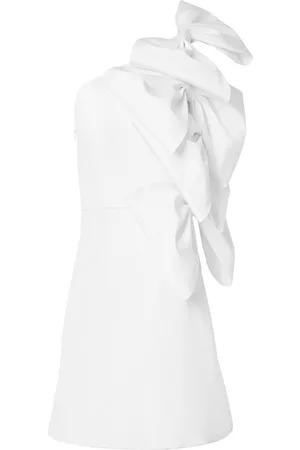 Carolina Herrera Bow-embellished one-shoulder minidress