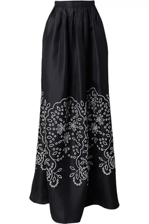 Carolina Herrera Dames Geprinte rokken - Floral-print silk skirt