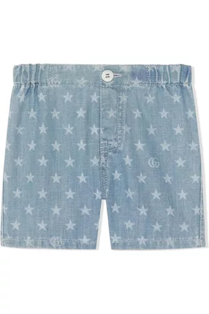Gucci Shorts - Star-print denim shorts