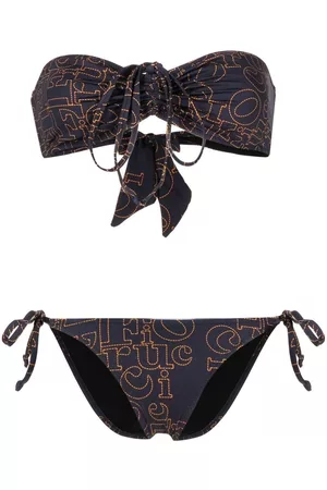 Fiorucci Dames Bikini's - Monogram-pattern bikini set