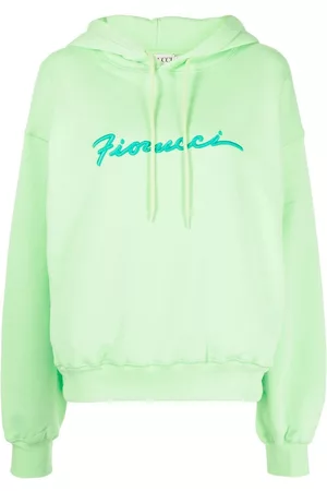 Fiorucci Dames Pullovers - Embroidered-logo pullover hoodie