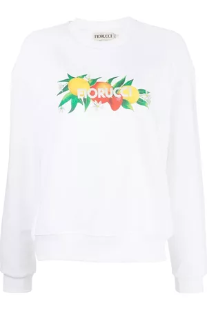 Fiorucci Dames Sweaters - Logo-print crew neck sweatshirt