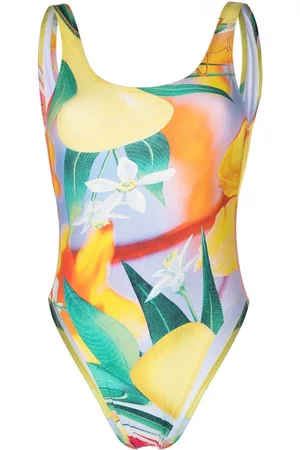 Fiorucci Dames Badpakken - Floral-print sleeveless swimsuit