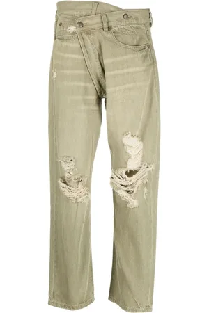 R13 Distressed crossover straight