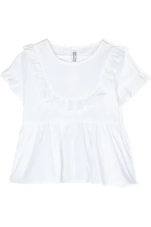 Il gufo Ruffled trim T