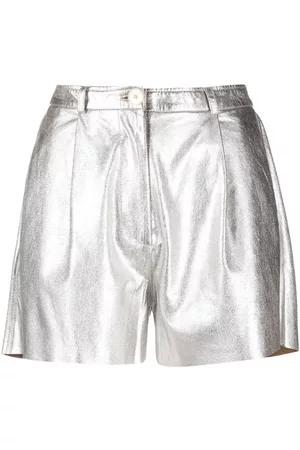 Zonnebrand Bediende Snazzy Shorts voor dames in de kleur zilver | FASHIOLA.be