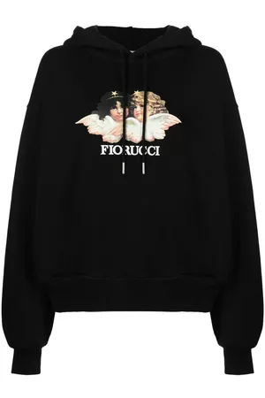 Fiorucci Dames Lange mouw - Logo-print long-sleeve hoodie