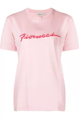 Fiorucci Dames T-shirts - Embroidered-logo short-sleeved T-shirt