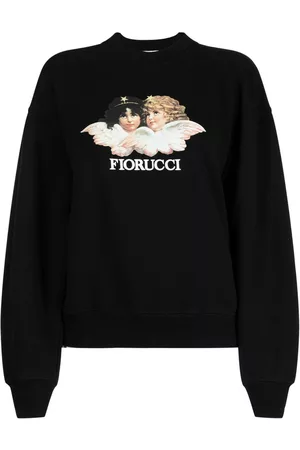 Fiorucci Dames Sweaters - Angel-print sweatshirt