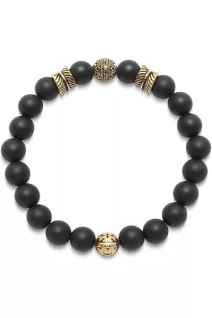 Nialaya Heren Armbanden - Feather Bead bracelet