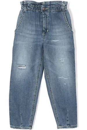 Dondup Straight - Distressed straight-leg jeans