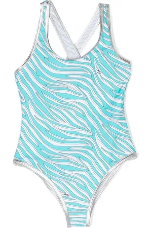 Michael Kors Meisjes Badpakken - Zebra-print sleeveless swimsuit