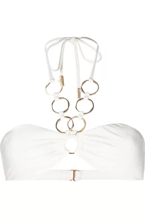 Cult Gaia Ring-detail halter bikini top