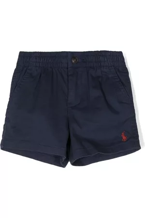 Ralph Lauren Shorts - Logo-embroidered cotton shorts
