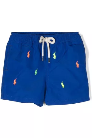 Ralph Lauren Shorts - Multiple-logos swim shorts