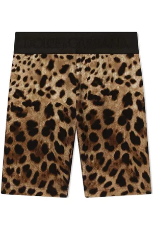 Dolce & Gabbana Leopard-print biker shorts