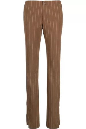 Filippa K Dames Broeken - Pinstripe-pattern slim-fit trousers