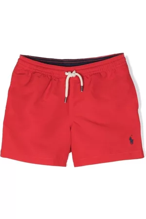Ralph Lauren Shorts - Logo-embroidered elasticated swim shorts
