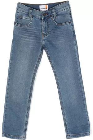 Timberland Straight - Logo-patch straight-leg jeans