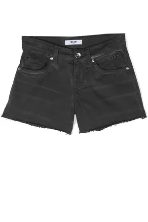 Msgm Meisjes Shorts - Embroidered-logo casual shorts