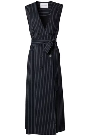 Carolina Herrera V-neck double-breasted dress