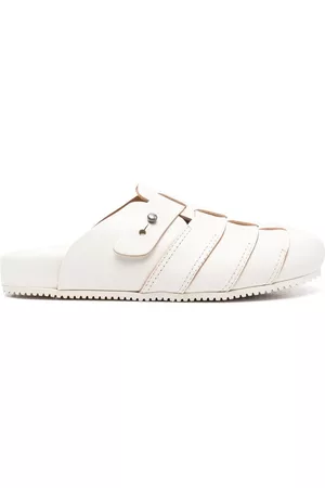 Buttero Woven-panelled clog sandals