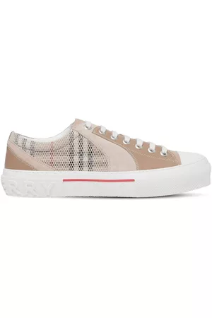 Burberry Vintage Check mesh suede sneakers