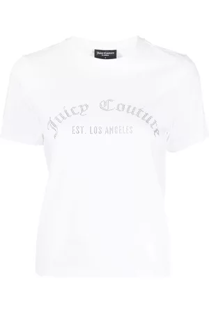 Juicy Couture Dames T-shirts - Crystal-embellished cotton T-shirt