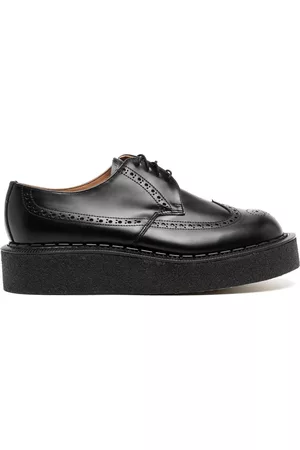 Comme des Garçons Heren Platform Schoenen - Leather platform derby shoes