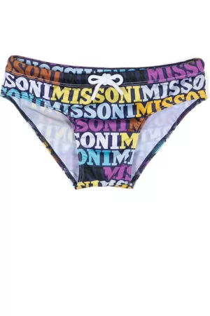 Missoni Shorts - Logo-print swim trunks