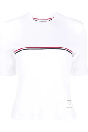 Thom Browne RWB stripe ribbed T