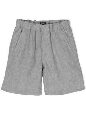 Il gufo Shorts - Mélange-effect linen shorts
