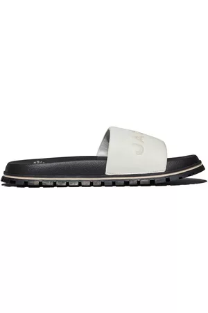 Marc Jacobs Dames Teenslippers - Logo-embossed leather slides