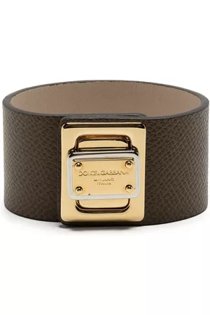 Dolce & Gabbana Heren Armbanden - Twist-lock leather bracelet