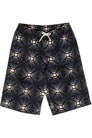 Emporio Armani Shorts - Graphic all-over print shorts