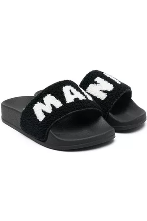 Marni Teenslippers - Embroidered-logo slippers