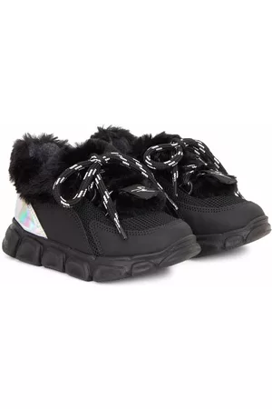 Giuseppe Zanotti Jongens Schoenen met bont - Marshmallow Winter faux-fur sneakers