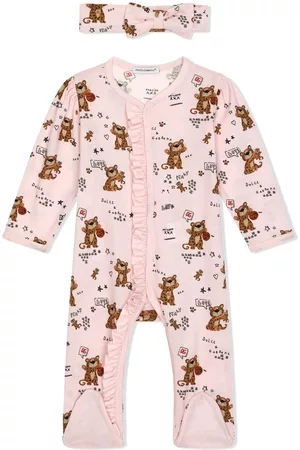 Dolce & Gabbana Pyjama's - Leopard-print cotton pajamas