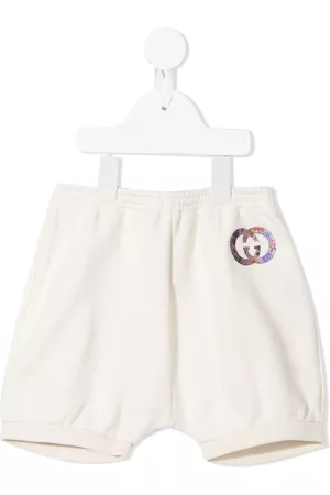 Gucci Shorts - Interlocking G-print cotton shorts