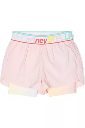 Stella McCartney Meisjes Shorts - Logo-waistband shorts
