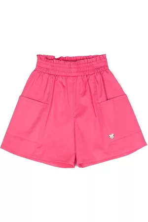 MONNALISA Meisjes Shorts - Logo-charm wide-leg shorts