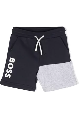 HUGO BOSS Shorts - Logo-print patchwork shorts