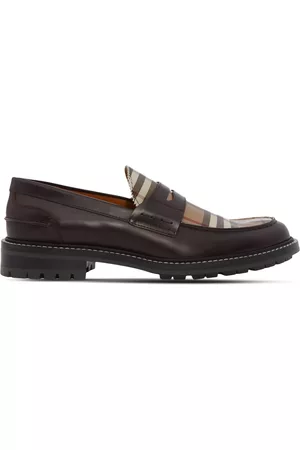 Burberry Heren Loafers - Vintage Check leather loafers