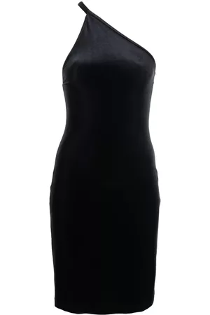 Filippa K Dames Asymmetrische jurken - Asymmetric Velvet mini dress
