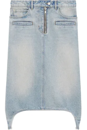 Courrèges Suspenders denim midi