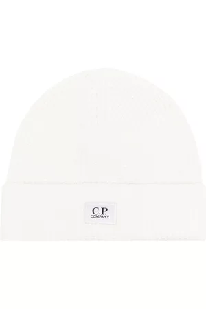 C.P. Company Logo-patch knitted beanie