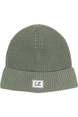 C.P. Company Logo-patch knitted beanie