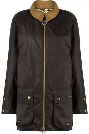 Barbour Long-sleeve zip-fastening coat