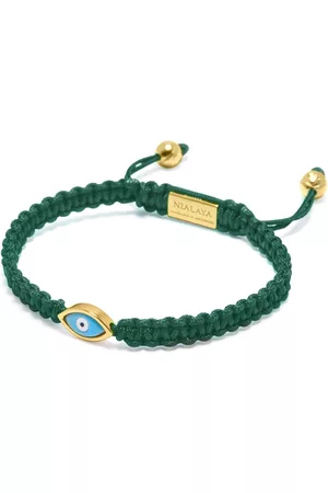 Nialaya Enamel evil-eye motif bracelet